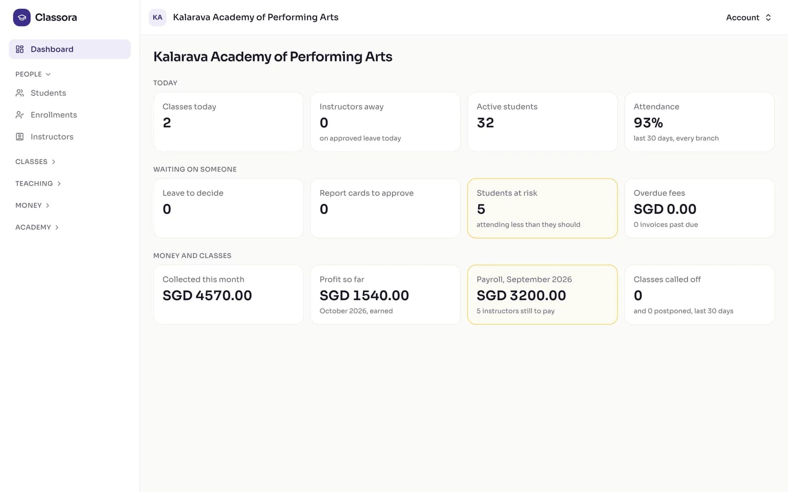 Classora.ai product screenshot