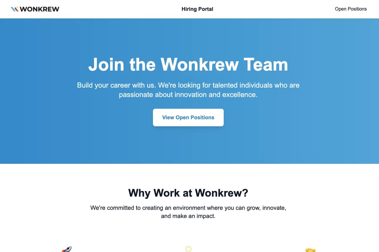 AI Hiring product screenshot